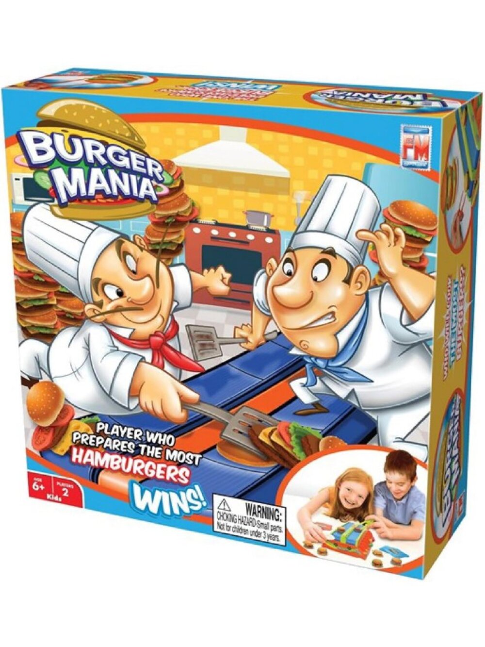 Fast-Paced Conveyor Belt Burger Building Game for Kids 6+, Fun Competition, Fine